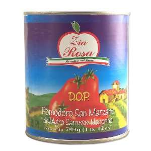 Whole San Marzano Tomatoes D.O.P.   28oz Grocery & Gourmet Food