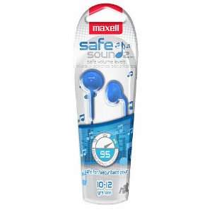  Maxell 190292 Safe Soundz Ear Buds (Blue) Electronics