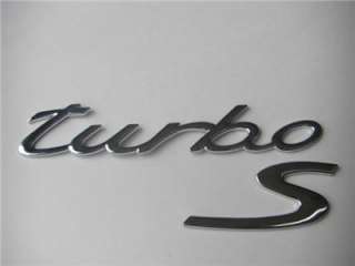 Porsche TURBO S emblem badge Chrome Free Key Chain  