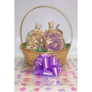 Scotts Cakes Small Easter Chick Classic Cookie Basket with Handle 