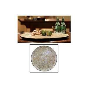  NOVICA Eggshell mosaic centerpiece, Broken Reverie