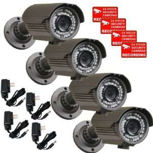  VideoSecu 4 Pack 700TVL High Resolution 1/3 SONY Effio Color CCD 