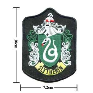   Harry Potter Crest Iron Slytherin Embroidered Badge(b 2): Toys & Games