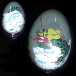  Protective Green Dragon 3 Inch Glass Egg: Everything Else