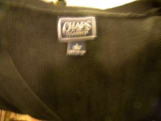 Chaps Ralph Lauren Black Sweater Vest Size L Large  