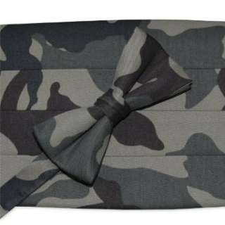  Camouflage Bow Tie & Cummerbund Set Clothing