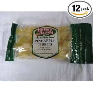 Hickory Harvest Pineapple Tidbits, 9.5 Ounce Bags (Pack of 12)  