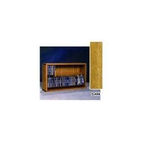  Solid Oak Spacesaver CD Dowel Cabinet Rack   Holds 110 CDs 
