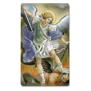   St Michael Armor Christian Catholic Holy Prayer Card