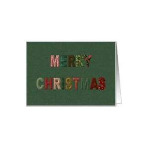  Merry Christmas Padded Letters Card: Health & Personal 