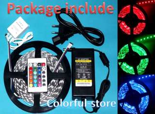 RGB SMD 5050 LED Strip light 5M Non waterproof 300LEDs+IR Remote 