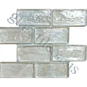  Clear Uniform Brick Clear Bricks Glossy & Iridescent Glass 