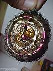 Old Wire Wrap 3 Indent Glass Christmas Ornament Chicken