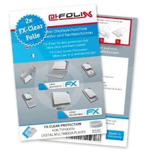  2 x atFoliX FX Clear Invisible screen protector for Typhoon 