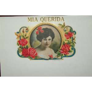 Mia Querida Cigar Box Inner Label $20.00 SALE  Kitchen 