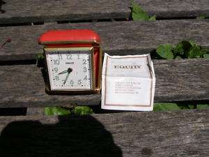 VINTAGE EQUITY MADE IN CHINA TRAVEL ALARM CLOCK  