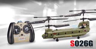 2012 New Military Chinook Transport SYMA RC Helicopter S026G Radio 