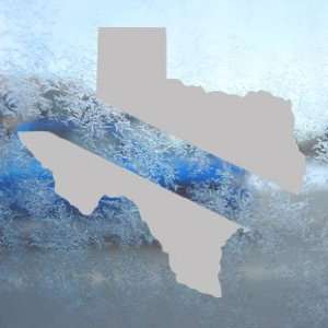  Texas State Diving Flag Gray Decal Scuba Dive Car Gray 