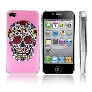 Transparent Snap On Clear iPhone Cover Case for 4/4S iPhone   Skull 