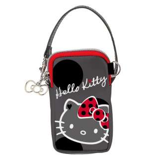 Sanrio Hello Kitty Grey Polka Dot Multi Case/Camera/Cellphone Case 