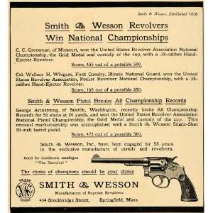  1911 Ad Smith Wesson United States Defense Revolver 