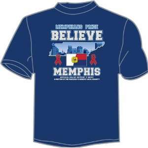   city Memphis Support I BELIEVE T Shirt   Blue CITY Health & Personal