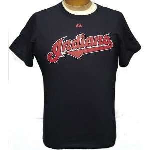  Large MLB Cleveland Indians #24 Sizemore Navy Blue Jersey 