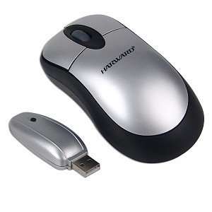  Harward HR M320 3 Button Wireless Optical Mouse (Silver 