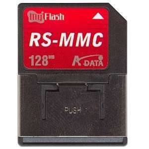  128MB A Data Reduced Size MultiMedia Card (RS MMC) with 