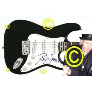  The Clash Autographed Paul Simonen Signed Guitar & Proof 