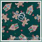   VTG Gingerbread House Cookie Heart Candy Cane 4 Holiday Xmas Cotton