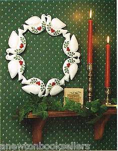   to Make EMBROIDERY EMBROIDERED CHRISTMAS DOVE WREATH ~ Craft PATTERN
