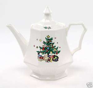Nikko CHRISTMASTIME China Tea Pot NIB LOOK  