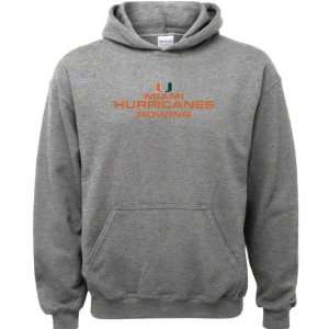  Miami Hurricanes Sport Grey Youth Rowing Modal Hooded 