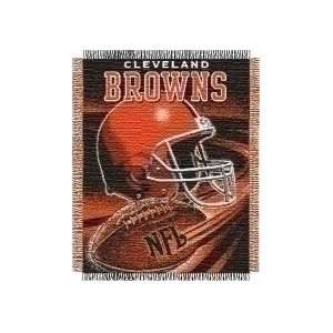  Cleveland Browns Spiral Series Tapestry Blanket 48 x 60 