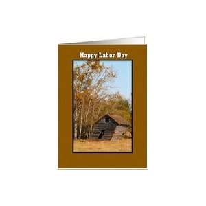  Happy Labor Day / Slanted Shed Card Health & Personal 