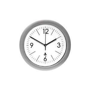 com Clock, 14 Diameter, 11 3/4 Dial, White Dial/Silver Frame   CLOCK 