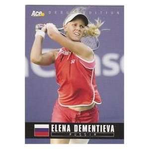 Elena Dementieva Tennis Card 