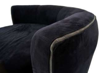 Modern Revolving Back Sofa Large Ottoman  