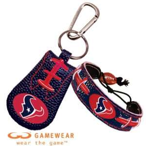  Houston Texans Team Color Bracelet & Keychain Set Sports 