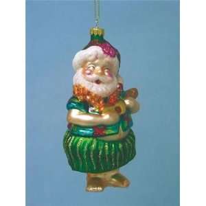  Hula Santa Old World Glass Ornament: Home & Kitchen