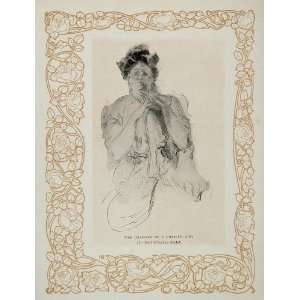  1906 Howard Chandler Christy Girl Sketch Drawing SET 