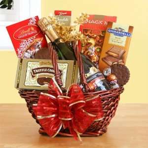 Irresistible Chocolate & Wine Gift Basket  Grocery 