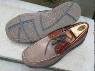 Rockport Beige & Tan Used Top Siders Boat Shoes 8  