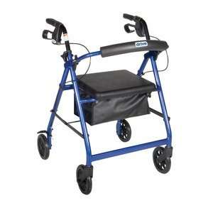  Drive Aluminum Rollator Walker with 6Casters Health 