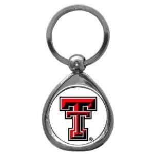 of 2 Texas Tech Red Raiders High Polish Chrome Key Tag   NCAA College 