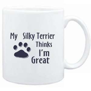   White  MY Silky Terrier THINKS I AM GREAT  Dogs