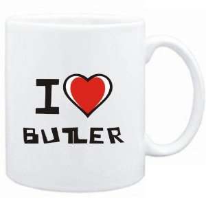  Mug White I love Butler  Last Names