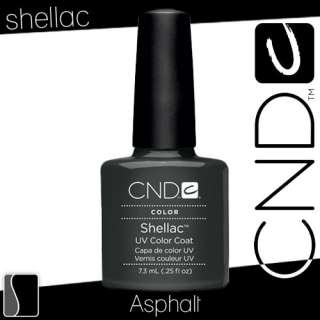 CND Shellac ASPHALT Gel UV Nail Polish 0.25 oz Manicure Soak Off 