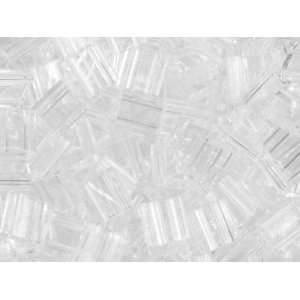  Miyuki 5mm Transparent Crystal Tila Square Tube Bead 8g 